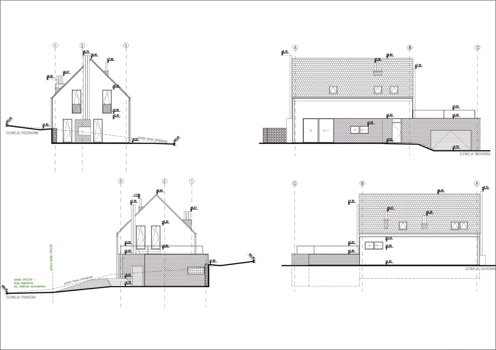 Kompaktowy dom na wzgórzu