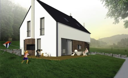 Kompaktowy dom na&nbsp;wzgórzu