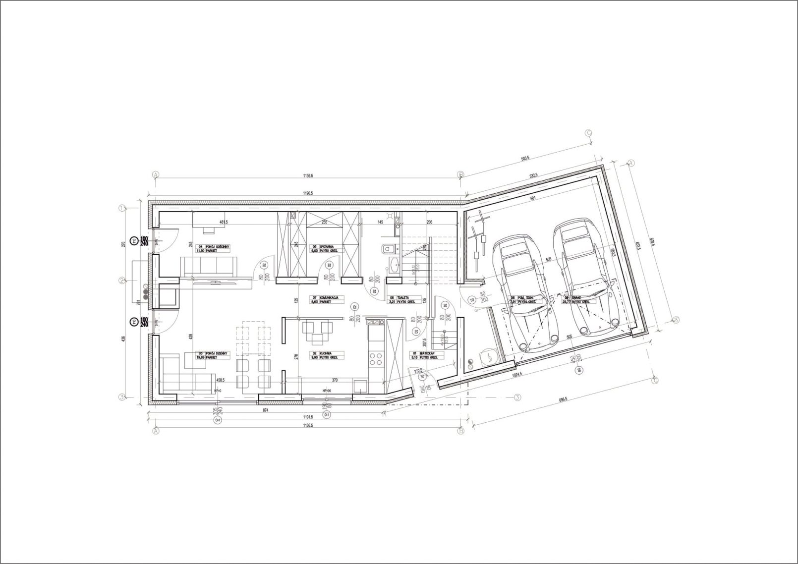 Kompaktowy dom na wzgórzu
