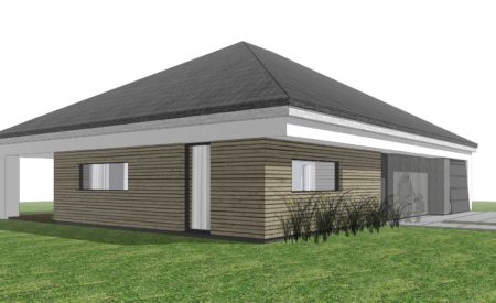 Parterowy dom pod&nbsp;lasem